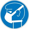 Pictogram 267 - round - “Light respiratory protection mandatory”